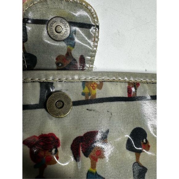 Rare Arisu Cosmetics Toiletries Fold Bag Gray - Picture 5 of 9